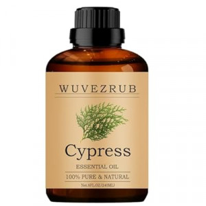 Wuvezrub Cypress Essential Oils 240ML, Pure Cypress Essential Oil for Aromatherapy Diffuser - 8 Fl Oz