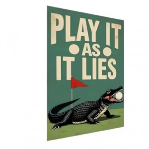 Carastora Golf Wall Decor Sign - Funny Tin Sign - Vintage Style Metal Plaque for the Man Den, Club, Bar o…