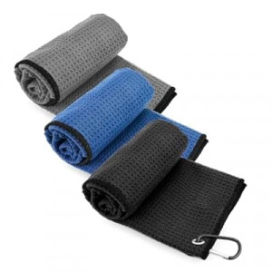 KISS QUEEN Microfiber Golf Towel 3 Pack,Portable Waffle Pattern Golf Cleaning Towels Quickly Remove S…