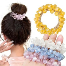 The pink beaded bracelet that doubles as a hair tie Small Youth