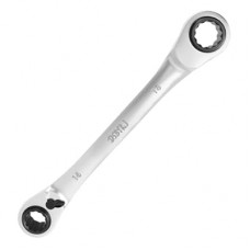 DSBYKJ 4-in-1 Reversible Ratchet Wrench Set, Chrome Vanadium Steel, 72-Point, Short Length, Silver (16.1…