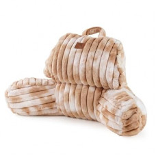 Amélie Home Faux Fur Reading Pillow with Pocket for Sitting in Bed, Kids Backrest Bed Pillow with Washable…