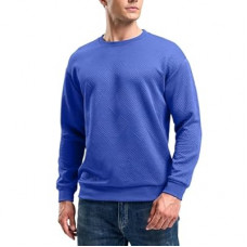 G Gradual Mens Sweatshirt Geometric Textured Crewneck Sweater Long Sleeves Casual Dress…