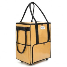 AnsTOP Reusable Grocery Bag on Wheels, 66LBS Foldable Shopping Cart with 5 Smooth Caster Wheels…