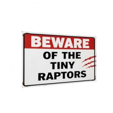 Carastora Chicken Warning Sign - Vintage Metal Tin Sign for Farm or Yard, Chicken Coop Wall Decor for…