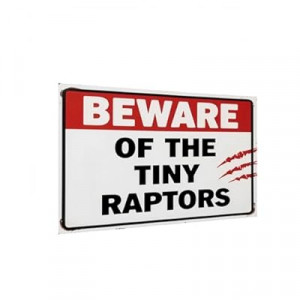 Carastora Chicken Warning Sign - Vintage Metal Tin Sign for Farm or Yard, Chicken Coop Wall Decor for…