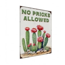 Carastora Funny Cactus Tin Sign – Vintage Succulent Wall Decor for Home, Kitchen, Garden or Greenho…