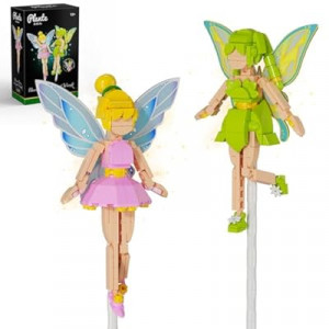 SHAREHB Flower Fairy Building Kit,2Pack Figure Bouquet Building Kit, for Home Decor, Christmas, and Bir…