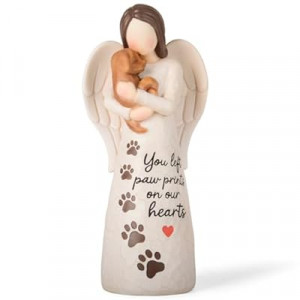 VOFSTAND Affection Angel Embraces Dog, I Love Our Friendship, Gift to Celebrate Loving Pets and Dog Lov…