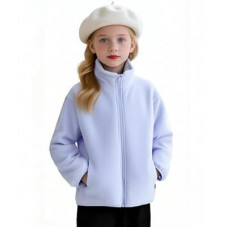 Balabala Girls Spring Coat Toddler Fleece Jacket Boys Girls Long Sleeve Full Zip Coat Comfy Casual Jacket…