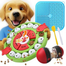 Goohomeey Dog Puzzle Feeder for Small/Middle Breeds - Adjustable Treat Dispenser Funny Slow Feeder…