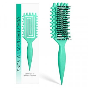 Inpoipsor Curly Hair Brush, Curl Defining Brush for Women and Men, Effortless Detangling and Shaping f…