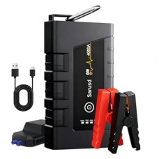Sarusd 4000A Battery Jumper Starter Portable with Force Start, 12V Car Jump Starter with PD 18W Jump B…