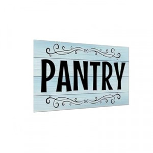 Carastora Vintage Pantry Wall Sign – Metal Tin Kitchen and Home Décor, Farmhouse Rustic Style for Bar, Caf…