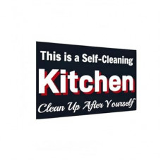 Carastora Rustic Kitchen Tin Sign, Funny “Clean Up After Yourself” Metal Wall Art for Farmhouse, Cafe,…