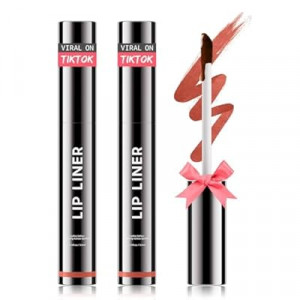 OETUIOW Lip Stain Peel Off, Lip Liner Moisturizing Long-Lasting & Waterproof, Transfer Proof & Plum…