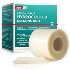 Hydrocolloid Roll for Wound Care (2IN X11.8FT), Medical Grade Self-Adhesive Hydrocolloid Patch Banda…