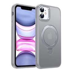 LeYi for iPhone-11 Case with Kickstand Grey for Magsafe[ Magnetic Stand Ring Holder] Cover Funda pa…