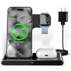 3-in-1 Fast Wireless Charging Station for iPhone 17/16/15/14/13/12, for Apple Watch Ultra/SE/Series 11–2,f…