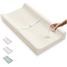 Vegan Leather Baby Changing Pad Covers for Girl, Boy, Waterproof & Wipeable Soft Diaper Changing Ma…