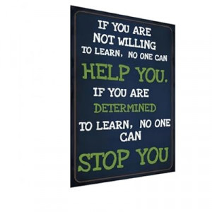 Carastora Motivational Metal Sign, Vintage Tin Wall Art Inspirational Quote for Office, Home, Classroom…