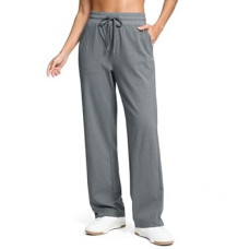 Soothfeel Women's Cotton Sweatpants Lounge Sweat Pants High Waisted Open Bottom Casual Yoga…