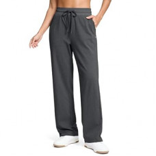 Soothfeel Women's Cotton Sweatpants Lounge Sweat Pants High Waisted Open Bottom Casual Yoga…