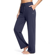 Soothfeel Women's Cotton Sweatpants Lounge Sweat Pants High Waisted Open Bottom Casual Yoga…