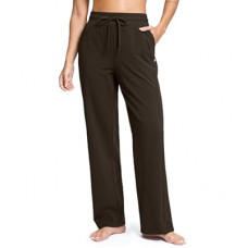 Soothfeel Women's Cotton Sweatpants Lounge Sweat Pants High Waisted Open Bottom Casual Yoga…