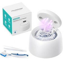 HouseSapp Ultrasonic Retainer Cleaner Machine - 45kHz Dental Clean Pod with 6 Cleaning Lights fo…