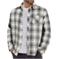 BAYAMO Men's Flannel Button Down Shirt Casual Plaid Long Sleeve Fall Jacket Lightweight Soft Tops with P…