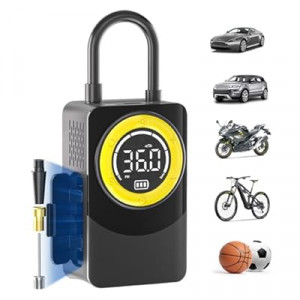 CARSUN Tire Inflator Portable Air Compressor, 150PSI Air Pump For Car Tires with Digital Pressure Gauge, L…
