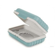 Generic Soap Box with Lid, Blue, Bathroom Soap Dish, Storage Container