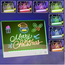 Rechargeable LED Drawing Board, Doodle Glow LED Note Board with 7 Colors, Light Up Neon Art Dry Erase…