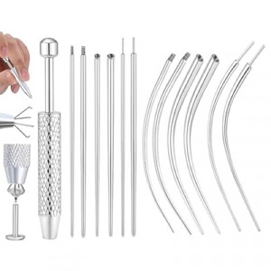 Piercing Ball Grabber Tool for Changing Jewelry,14G 16G 18G 20G Stainless Steel Piercing Tapers with…