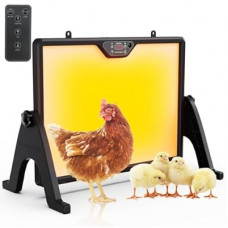 Gyrivav Brooder Plate for Chicks with Remote Control, Double-Sided Chick Heat Plate, Night Light, 4 Timer Mo…