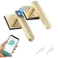Gavdhe Fingerprint Door Lock & Biometric Door Knob with App – 3-in-1 Keyless Entry Smart Door Lock wi…