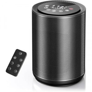 R.W.FLAME Small Space Heaters for Indoor Use, Mini Portable Electric Heaters with Thermostat & Remote…