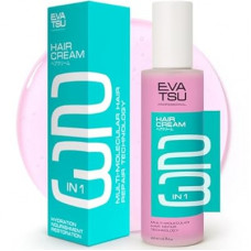EVATSU Hydra Fusion 23-in-1 Leave-In Hair Cream — 3D Hyaluronic Acid Matrix for Deep Hydration, Anti-Fri…