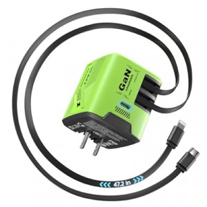 W & O Fast Charger for iPhone17/16/15,60W gan Charger,Retractable Phone Charger…