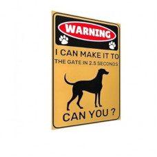 Carastora Funny Warning Dog Signs, 8x12 Inch Metal Tin Signs Beware of Dog Tin Safety Plaque. Suitable for…