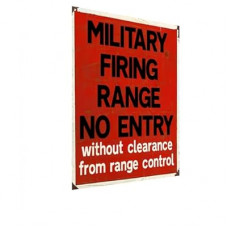 Carastora Military Shooting Range Metal Tin Sign, 8x12 Inch Vintage Army Decorative Wall Art for Man D…