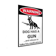 Carastora Hazard Warning Metal Sign, 8x12 Inch Tin Safety Plaque for Yard, Garden, Home Outdoor, Fence Nov…