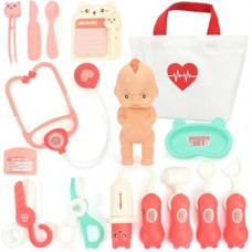 Kids Doctor Kit Toy for Toddlers 3-5, Pink Pretend Play Set with Stethoscope for Ages 3-6, Educatio…