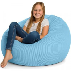 Stuffed Storage Bean Bag (No Filler) Premium Corduroy Ultra Soft Washable Perfect Space-Saving Or…