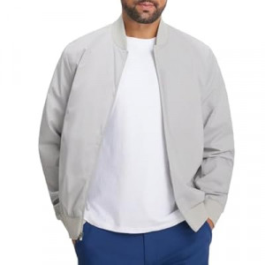 M MAELREG Mens Bomber Jacket Lightweight Casual Golf Windbreaker Spring Fall Full Zip Up Coat Jackets…