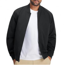 M MAELREG Mens Bomber Jacket Lightweight Casual Golf Windbreaker Spring Fall Full Zip Up Coat Jackets…