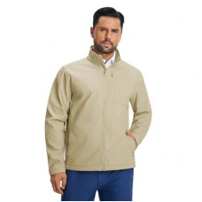 M MAELREG Men's Lightweight Softshell Jacket Fleece Lined Water Resistant Golf Windbreaker Winter…