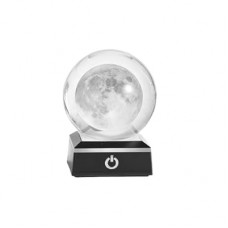 MICROBRIGHT 3D Moon Crystal Ball with LED Base - Space Decor, Astronomy Gift for Women, Teache…