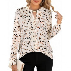 SOFIA'S CHOICE Women's Bow Tie Neck Corporate Outfits Long Sleeve Dressy Blouse Casual Business Shirt…